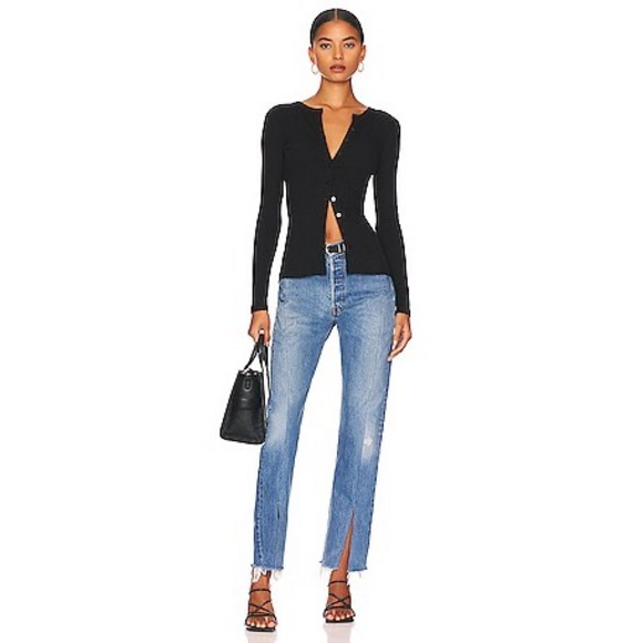 superdown Sasha Button Top in Black - Picture 5 of 5